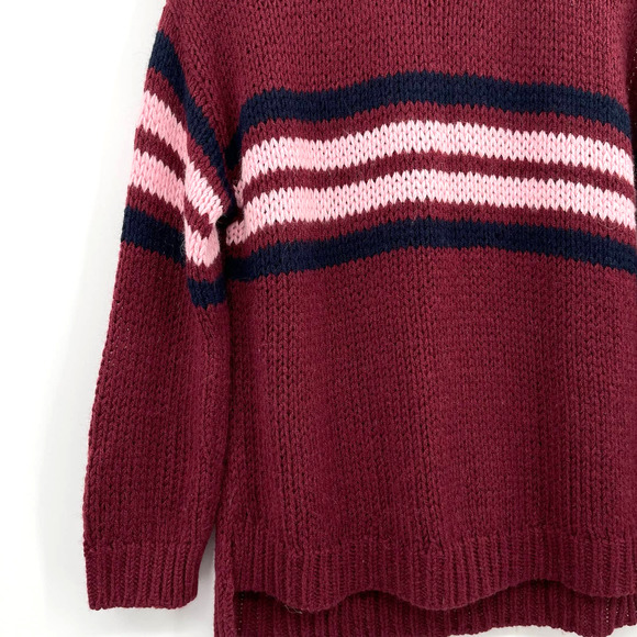 XIRENA Apres Ski Sweater in St. Moritz Size Small Burgundy Red Pink Alpaca Blend - Picture 9 of 16